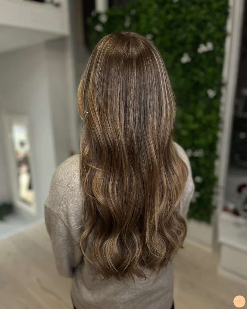 Soft brunette hair