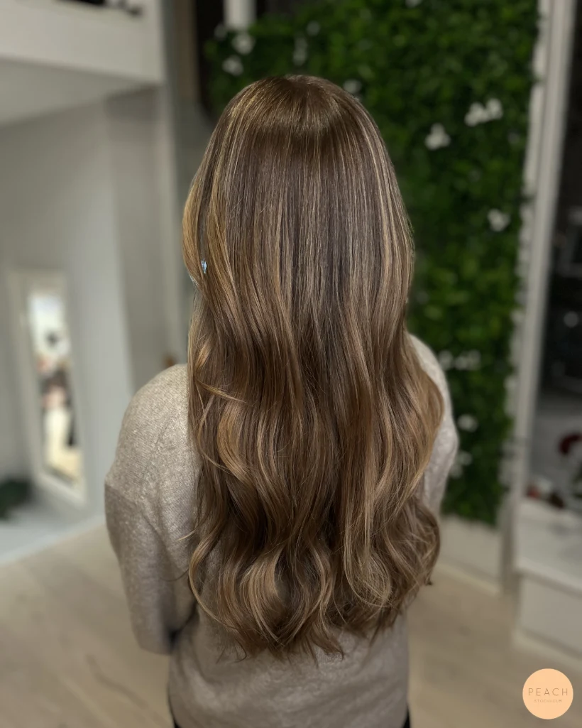 Soft brunette hair