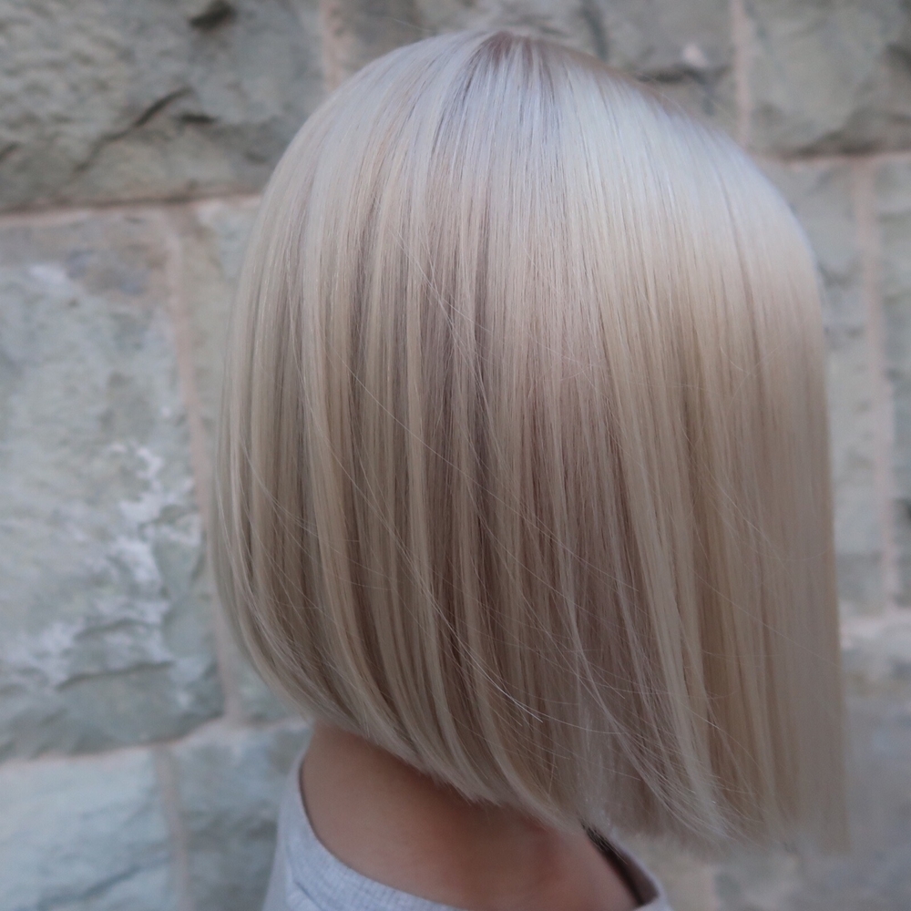 Vit blond hårfärg