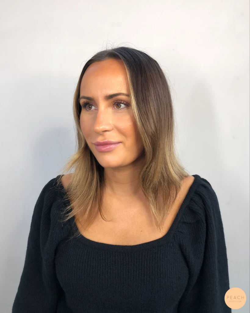 Hairtalk förlängning 40cm mörkt