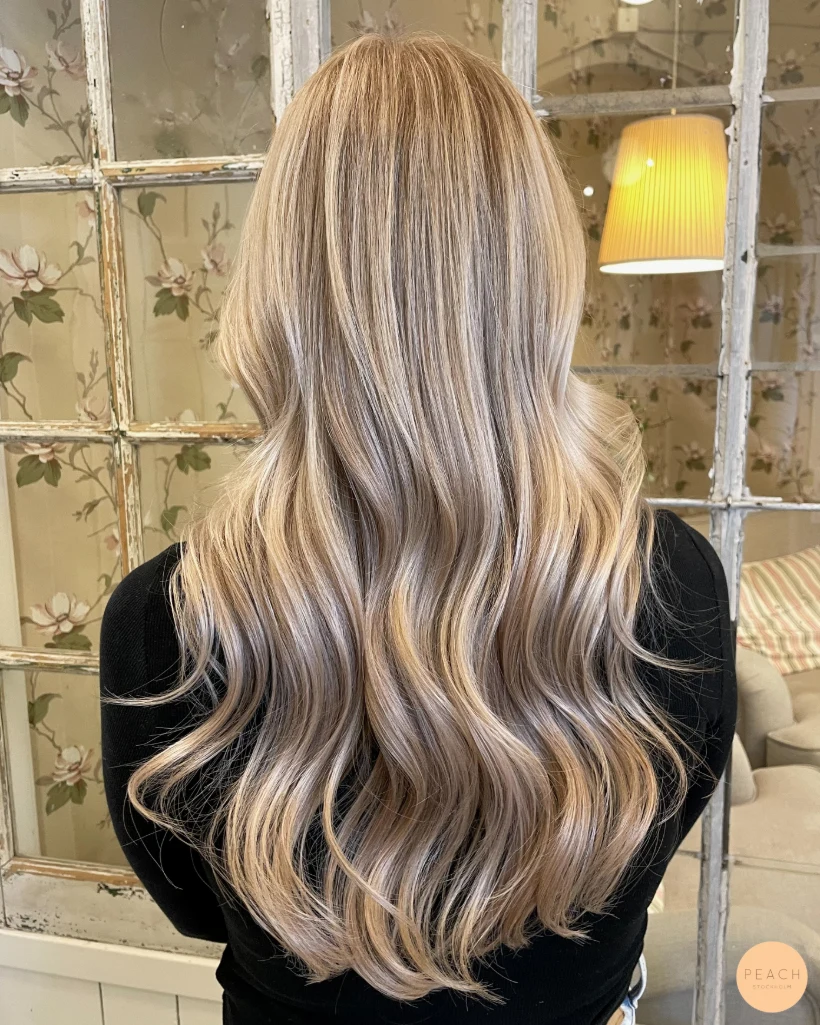 Kall höstig blond hårfärg