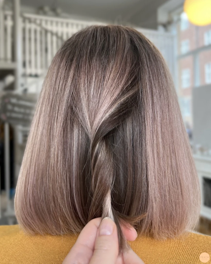 Rosé beige hårfärg