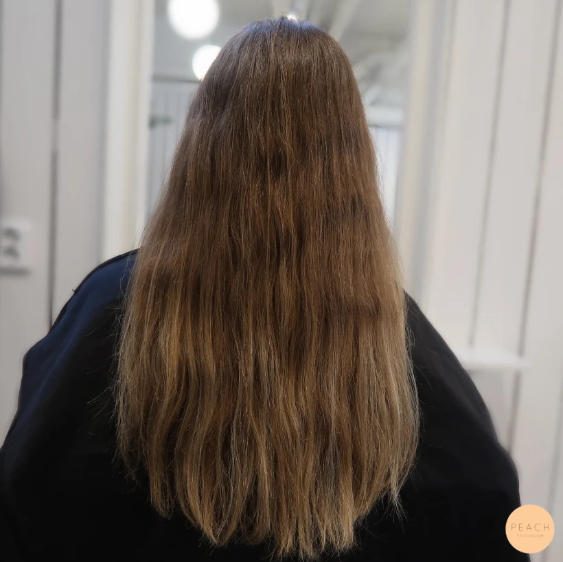 Balayage med mjuk utväxt