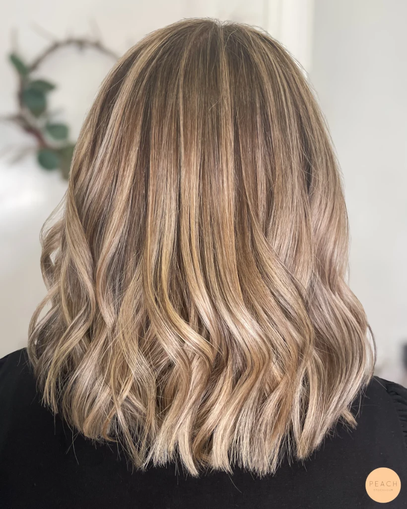 Beige blond hårfärg med skiftningar 🤍✨🤎