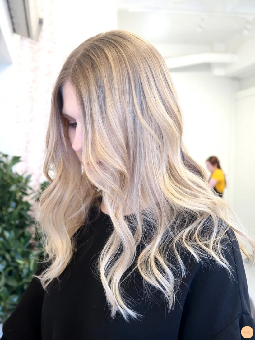Blond naturlig balayage
