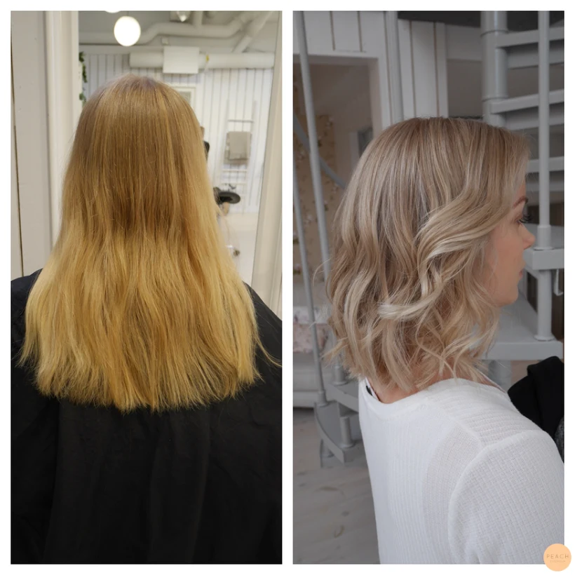 Från varm till kall blond