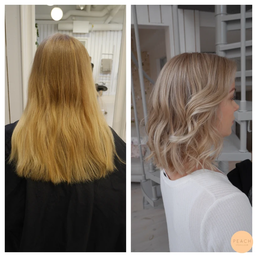 Från varm till kall blond