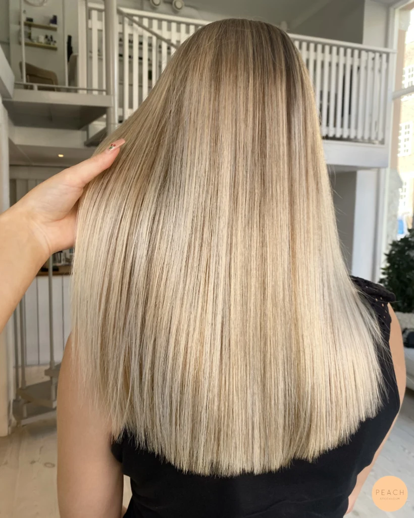 Cool blonde – salongsresultat av Josefine Eklund, 15 juni 2023
