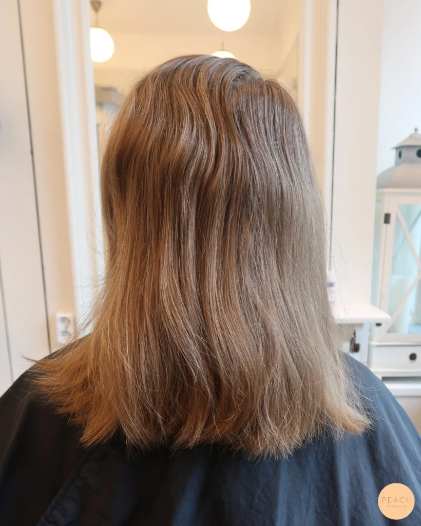 En makeover på ett ofärgat hår