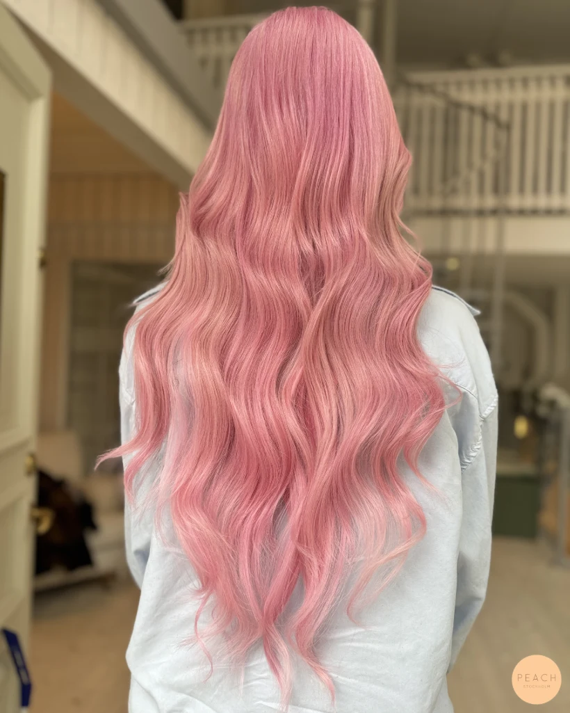 Bubblegum pink hair