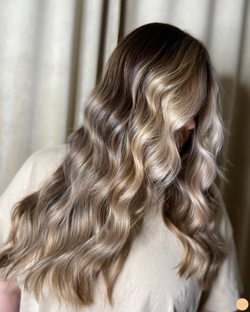 Mörkare balayage med faceframe
