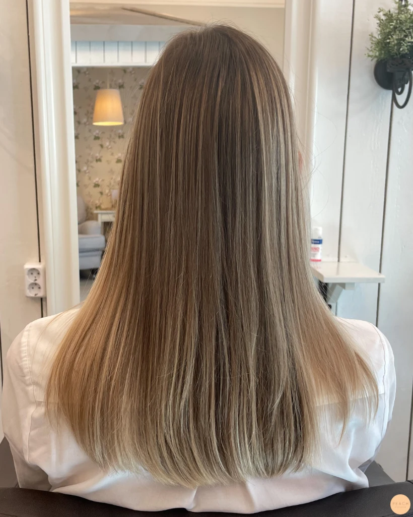 Sand beige hårfärg