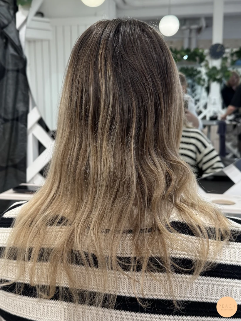 Balayage beige rose