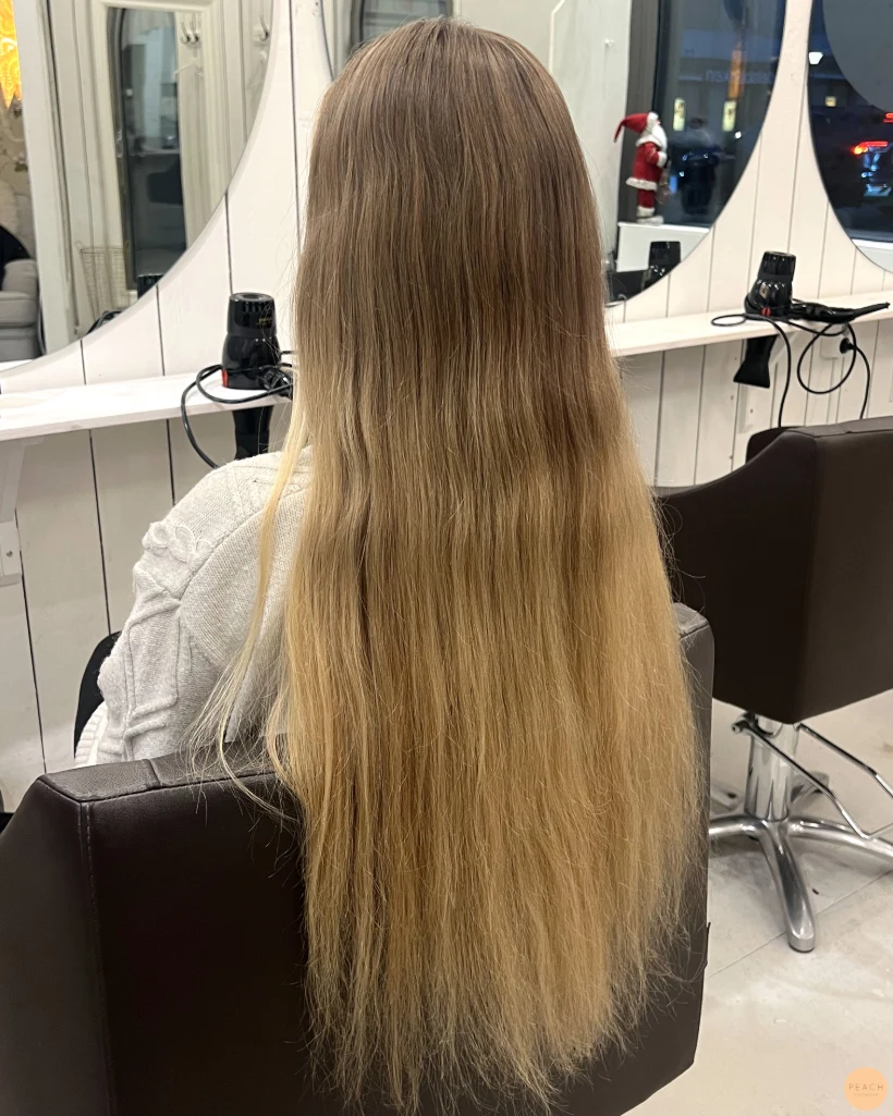 Light blonde highlights