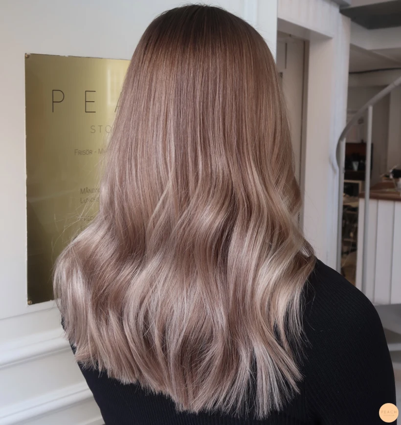Balayage mörkblond