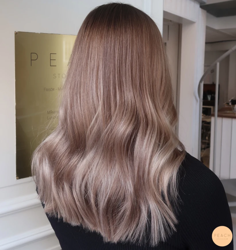 Balayage mörkblond
