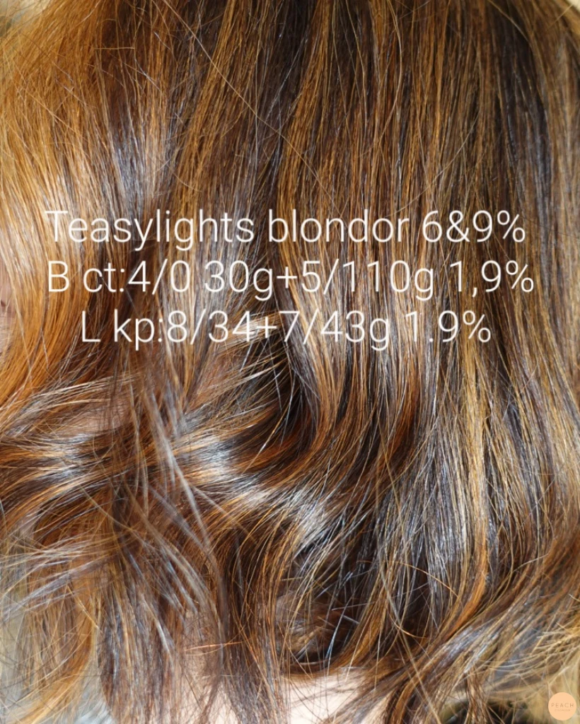 Copper highlights on brown hair