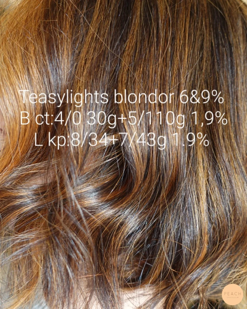 Copper highlights on brown hair