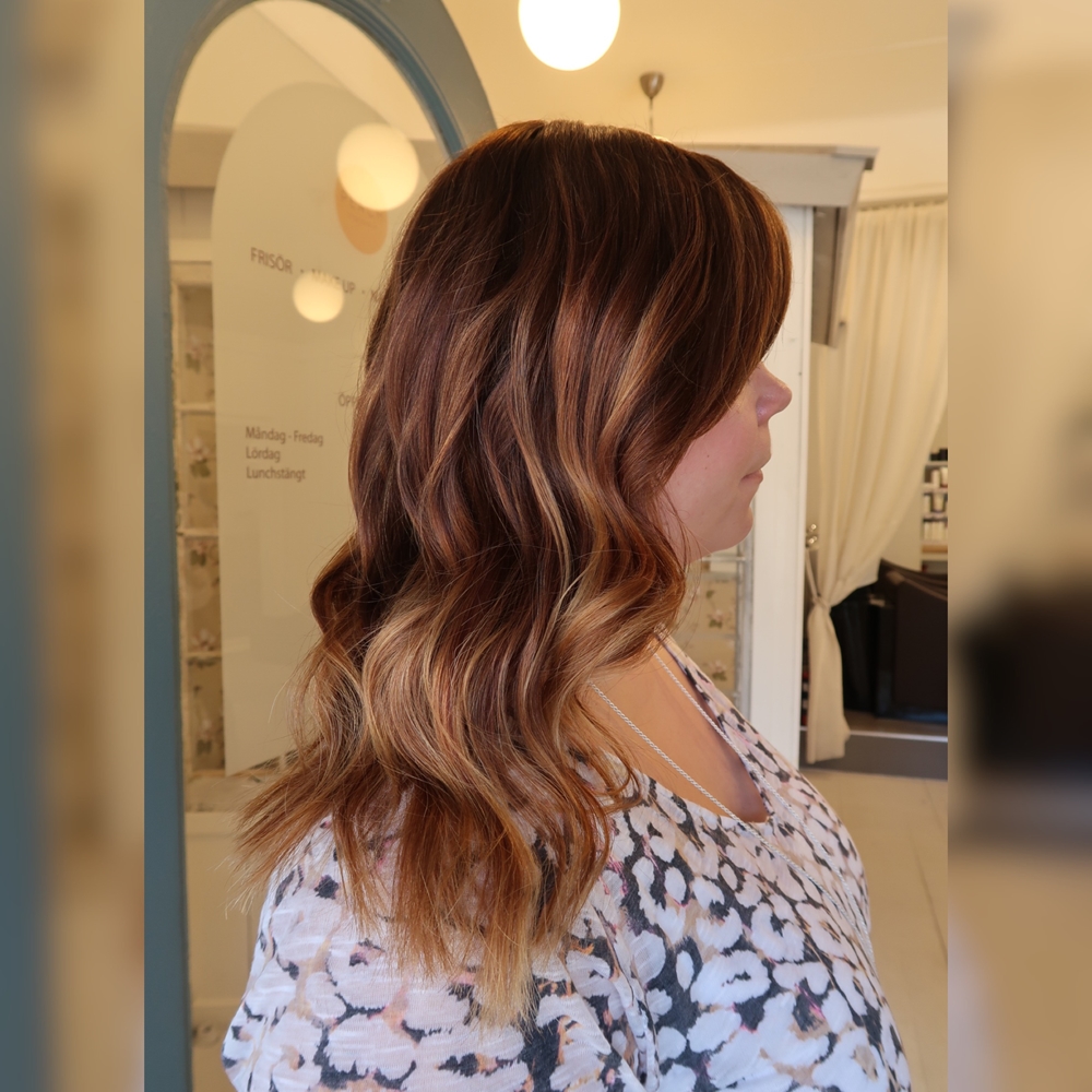 Warm caramel ombre/ sombre