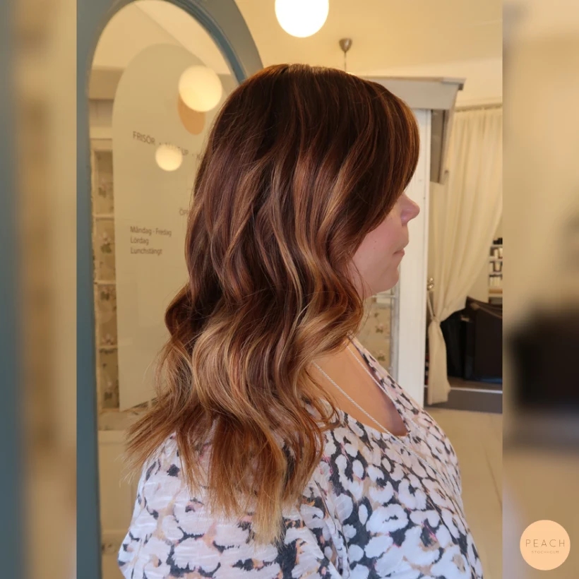 Warm caramel ombre/ sombre