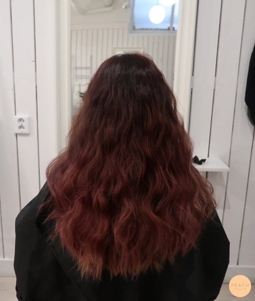 Uppljusning från röd till blond