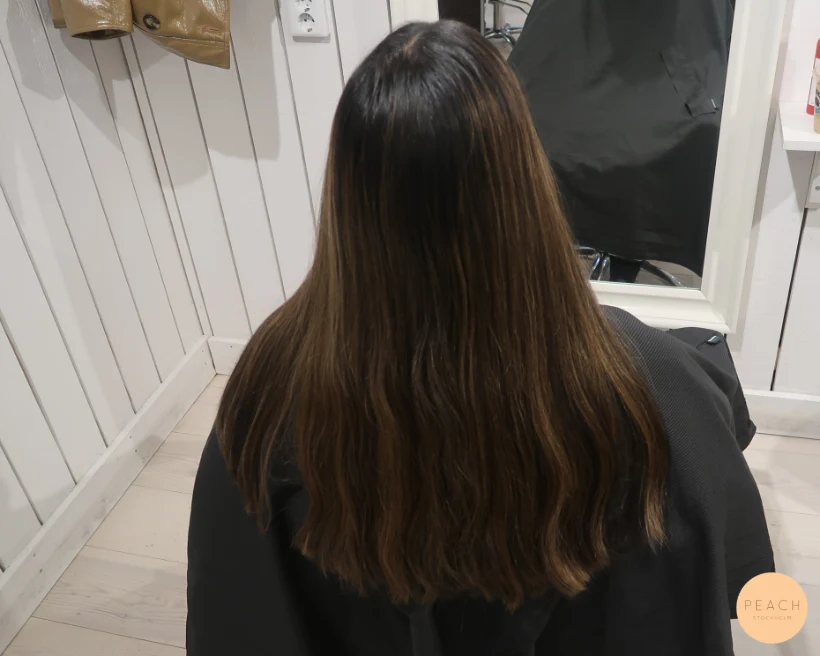 Kall brun hårfärg med sval nyansering