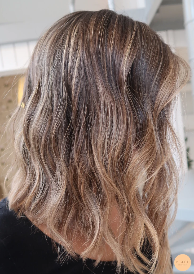 Balayage beige blond