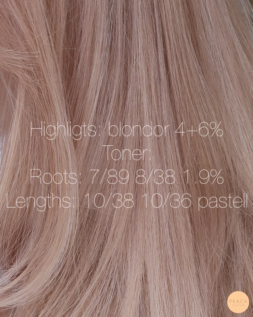 Beige blond med gardinlugg