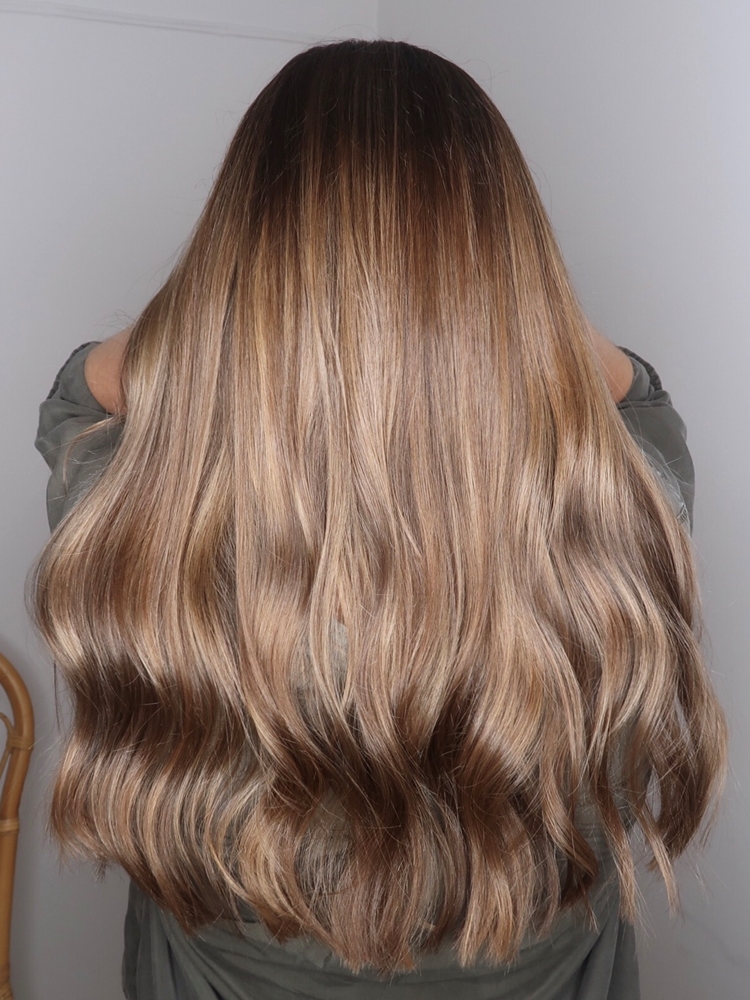 Balayage brown hair