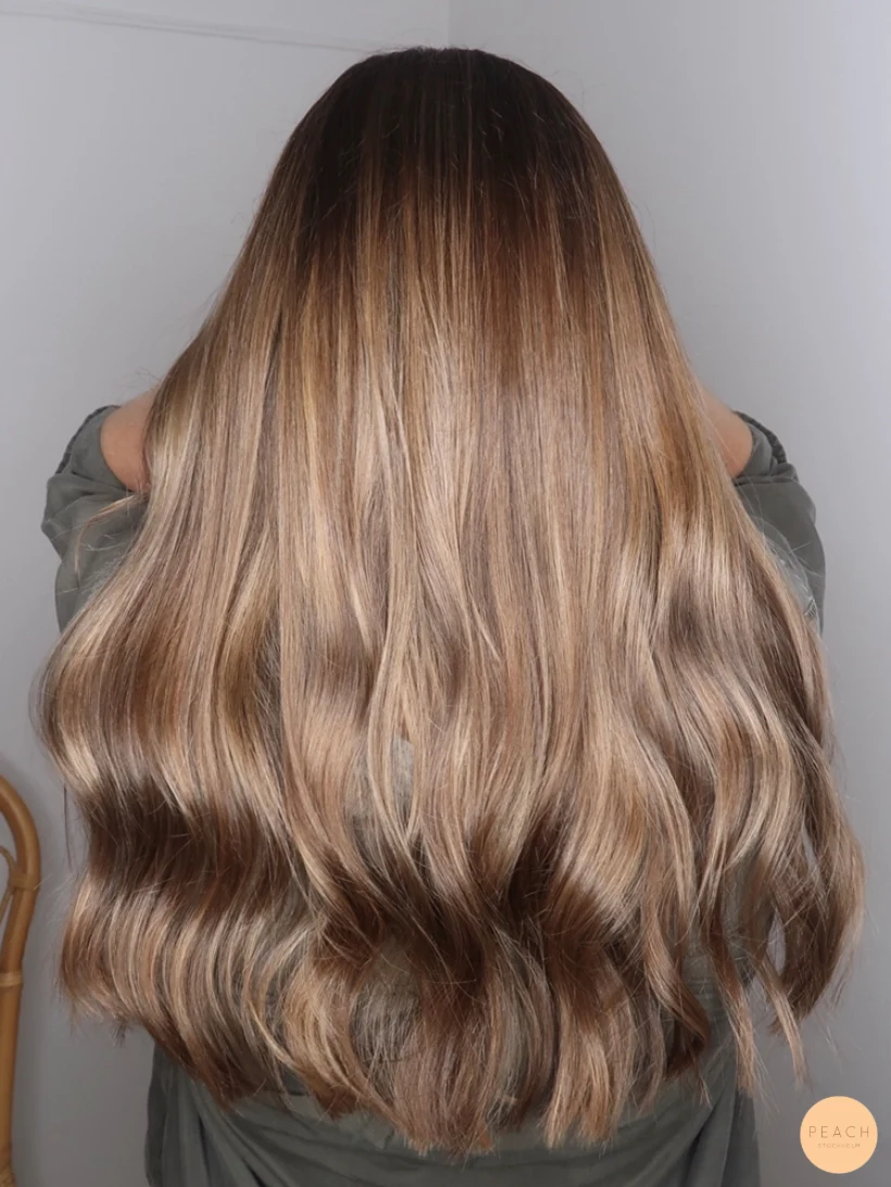 Balayage brown hair
