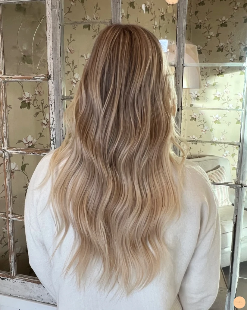 Blonde highlights and extensions💕