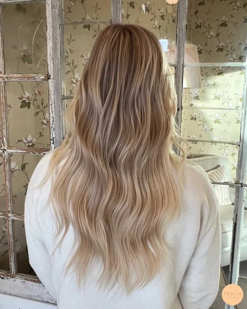 Blonde highlights and extensions💕