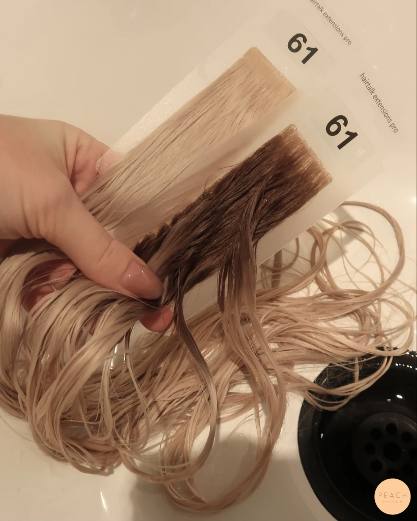Magi med hairtalk extensions