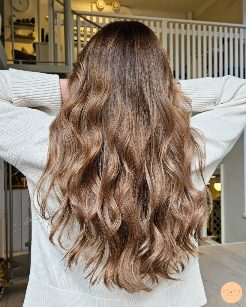 Glossy caramel glaze