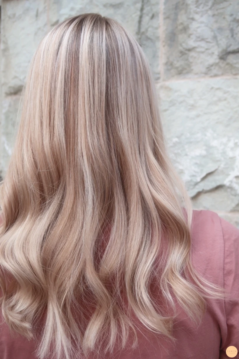 Balayage babylights beigeblonde