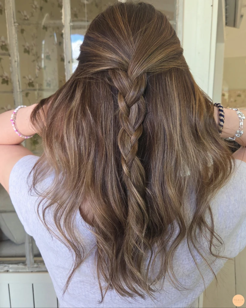 Soft highlights 💫 on brown hair