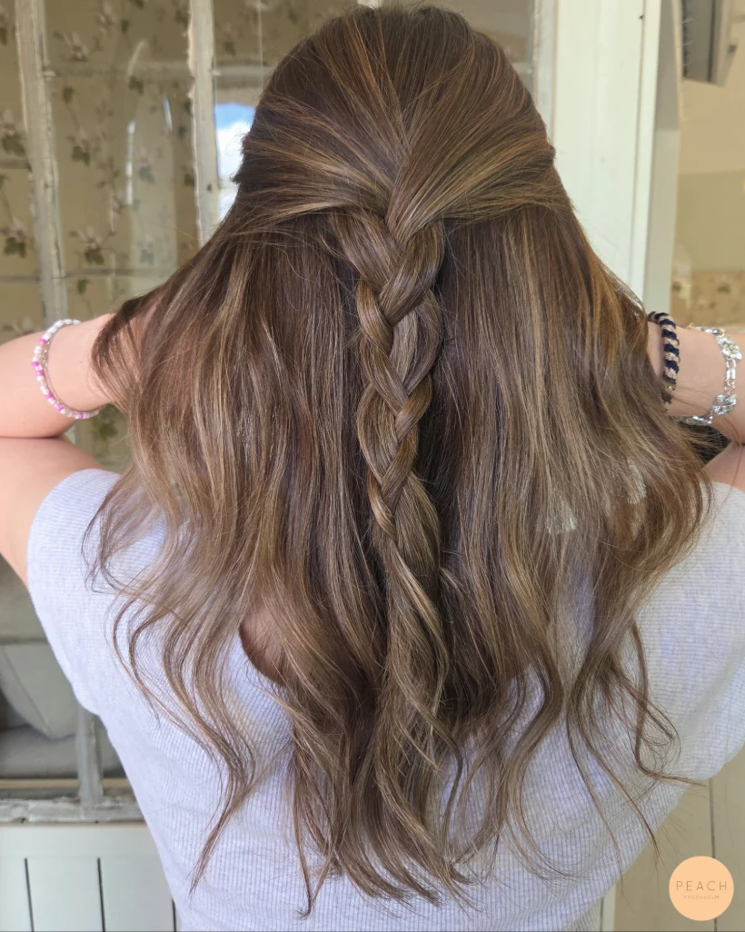 Soft highlights 💫 on brown hair
