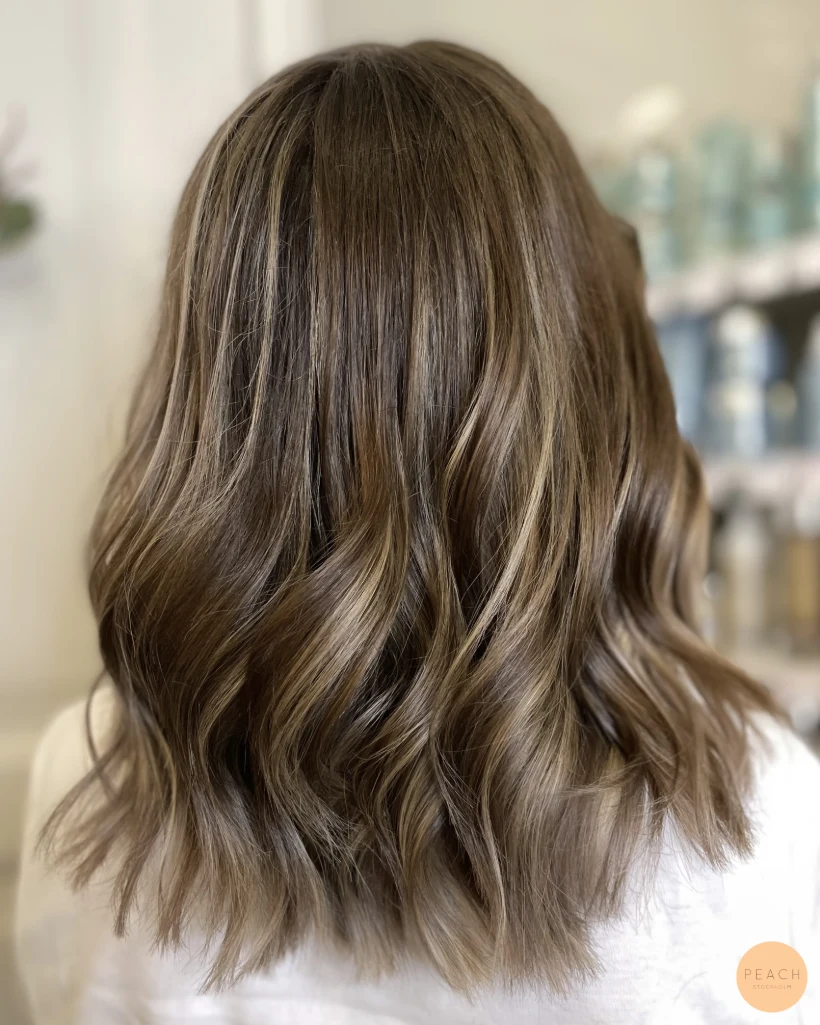 Brown hair with a touch of beige