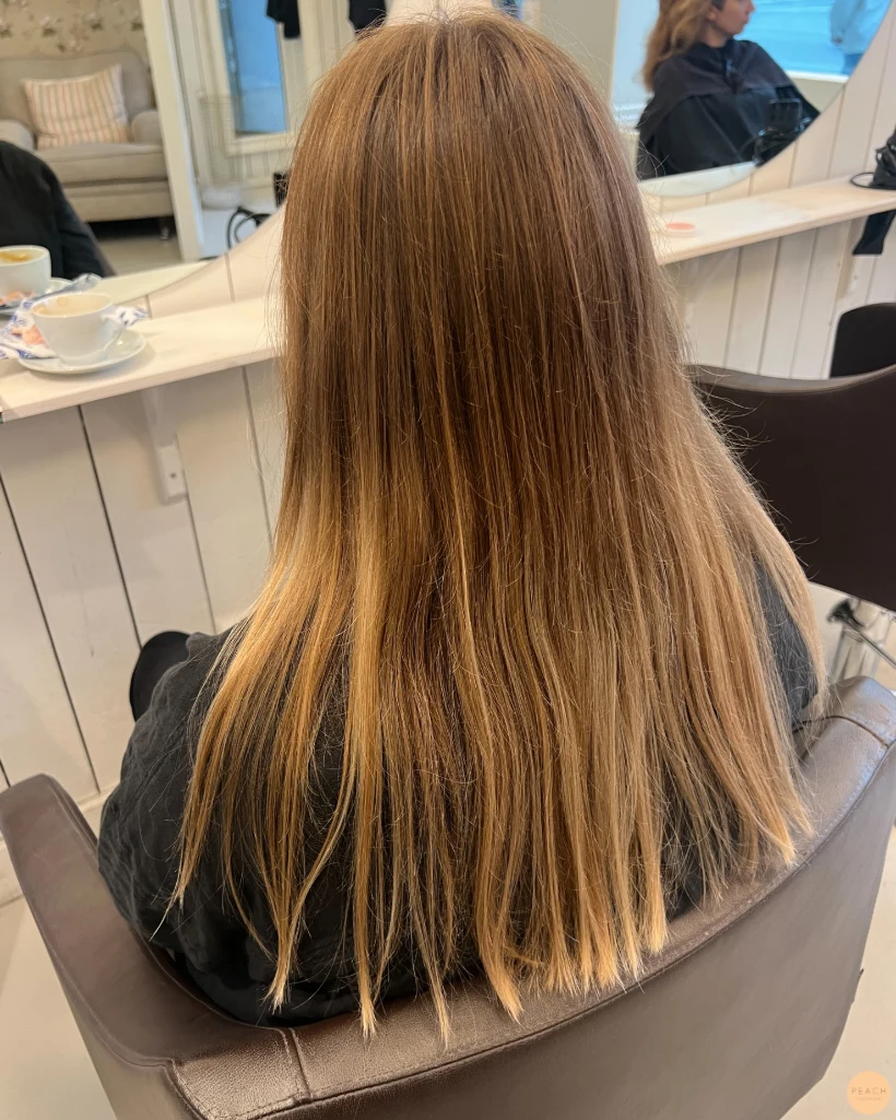 Cream blonde hair
