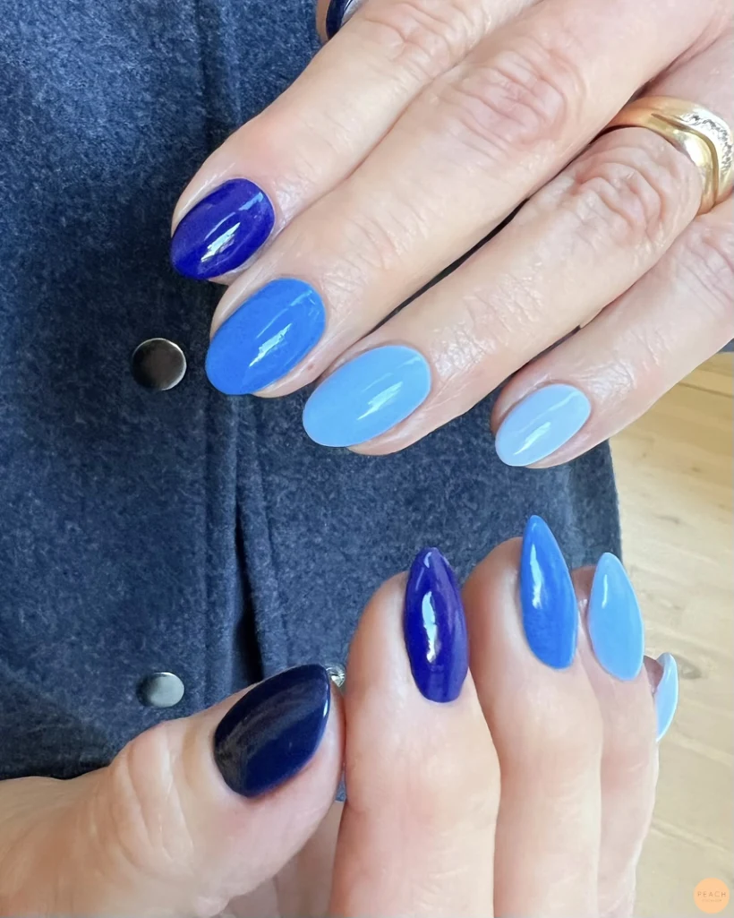 Polygel & Fem nyanser av blå 💙🩵