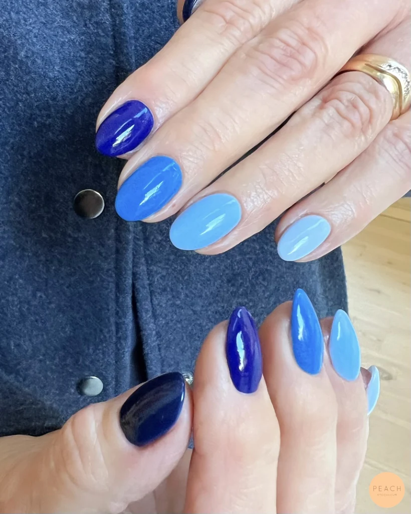 Polygel & Fem nyanser av blå 💙🩵