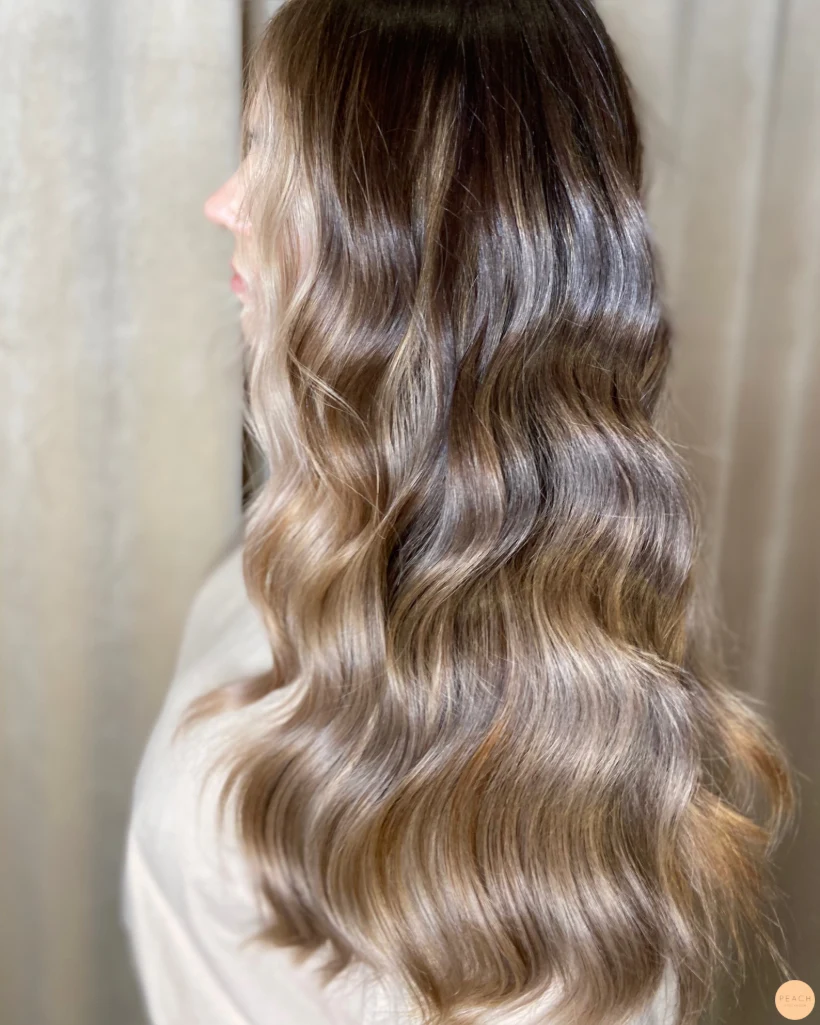 Mörkare balayage med faceframe
