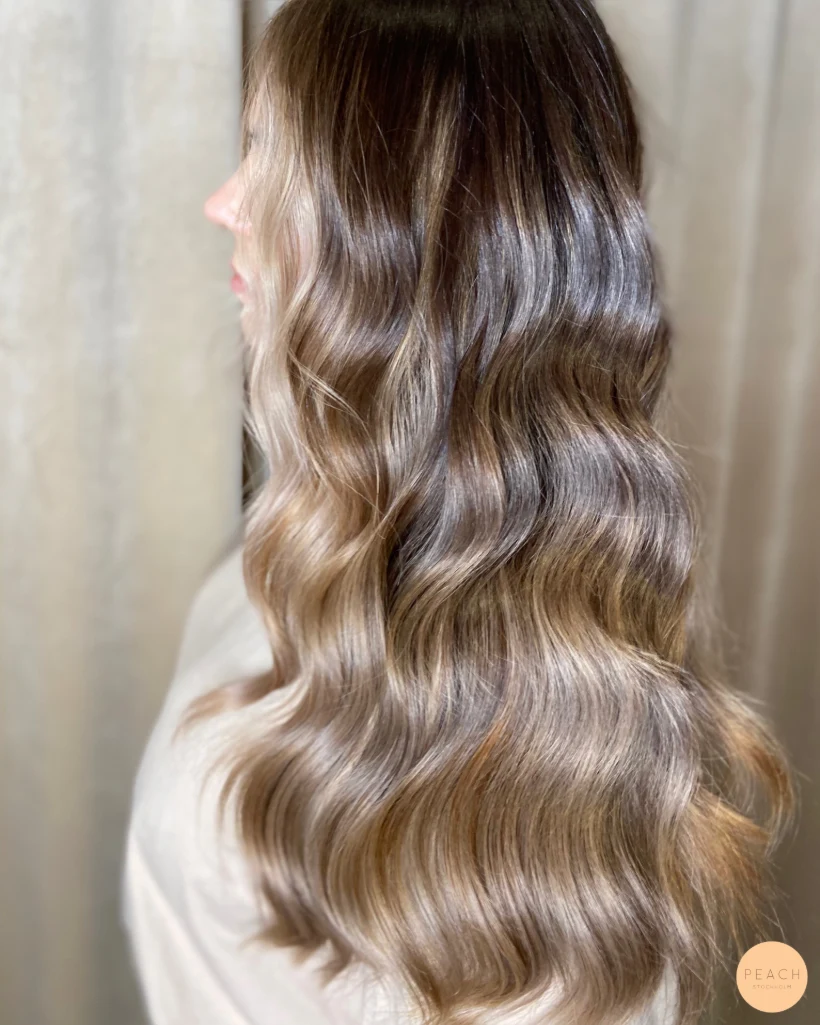 Mörkare balayage med faceframe