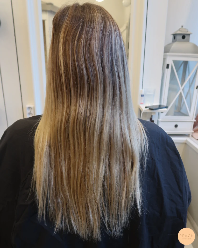 Blonda slingor med en kall nyansering, krispigt ❄️