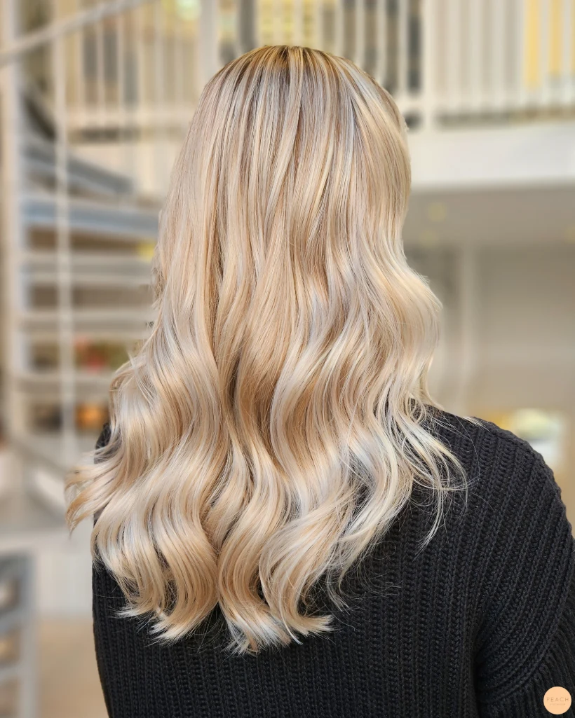 Sandy blonde hair