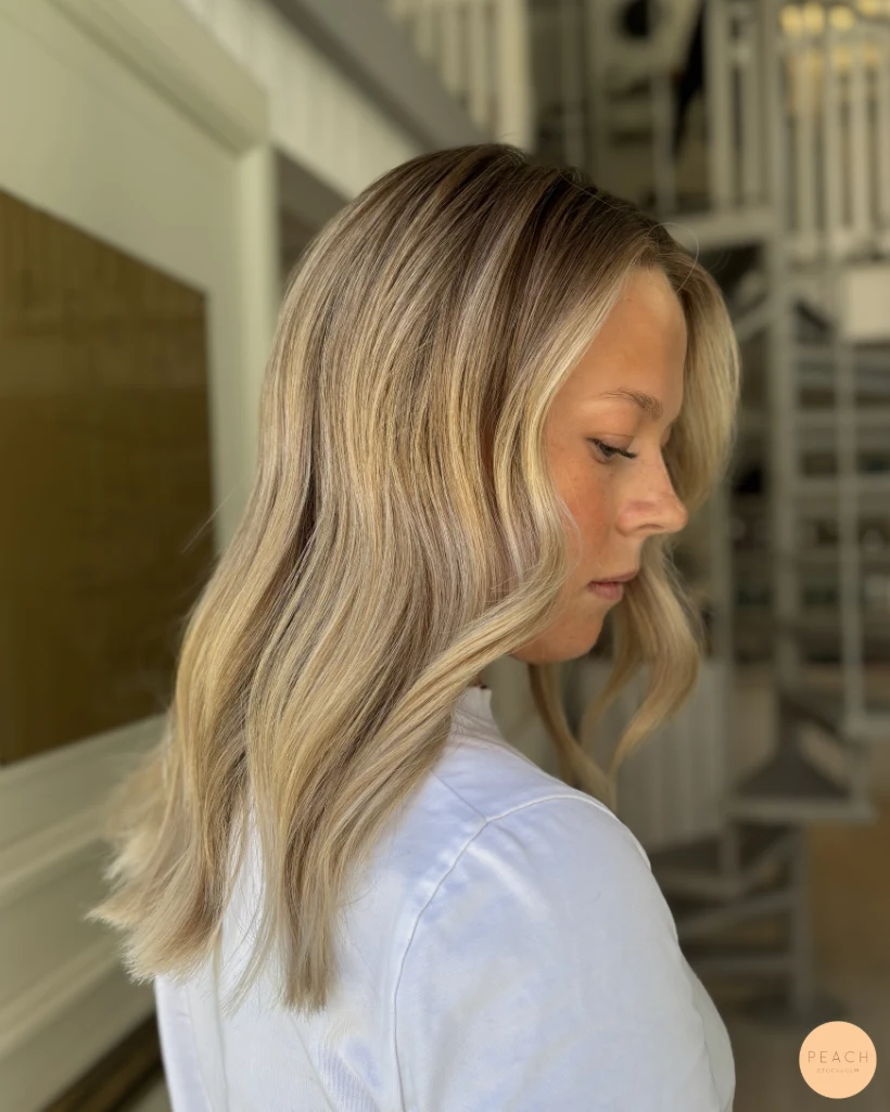 Hårfärg beige blond