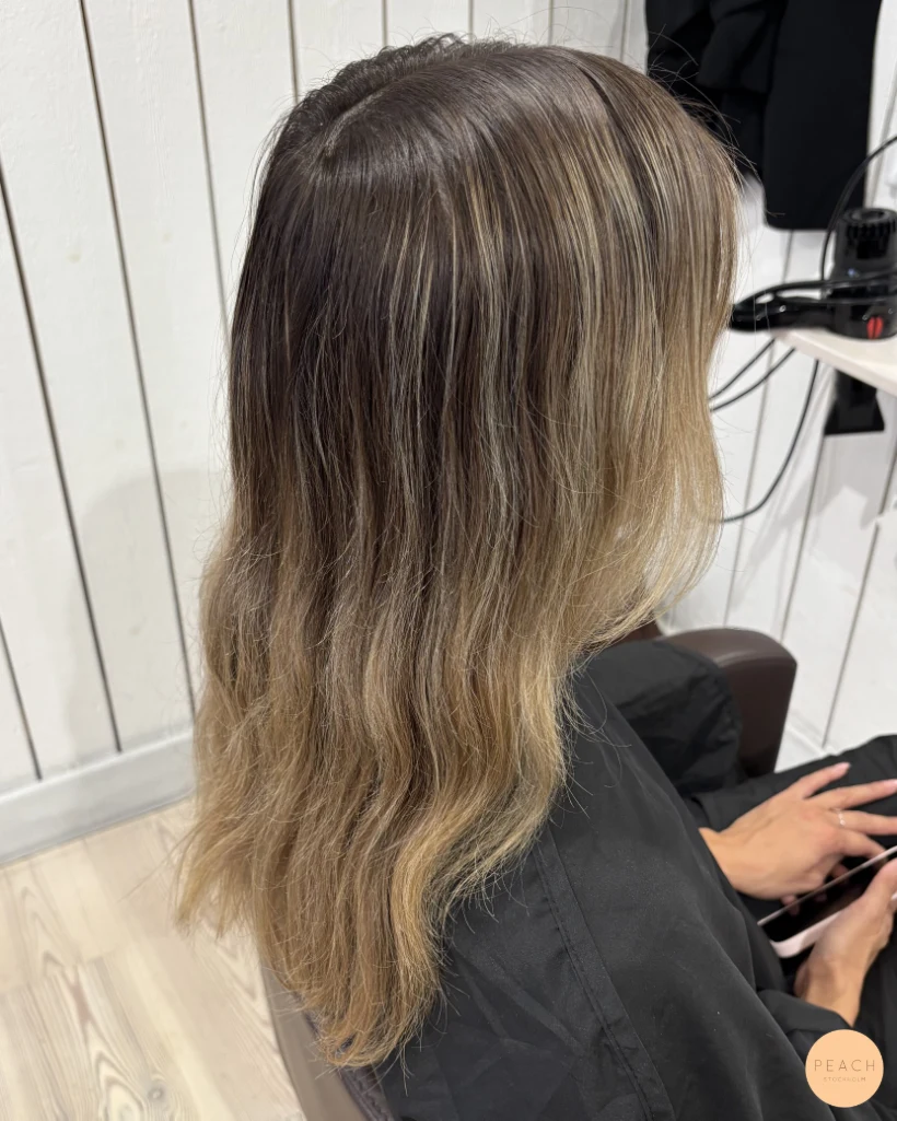Bronde balayage med Olaplex