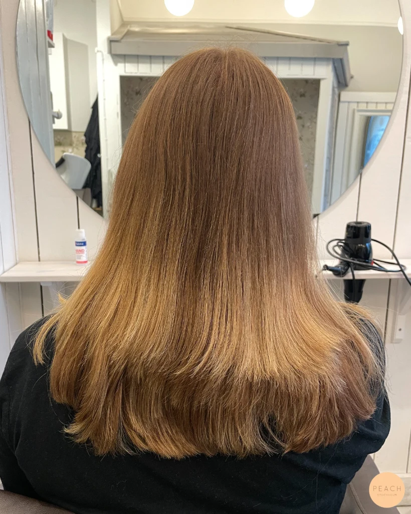 Copper blonde balayage