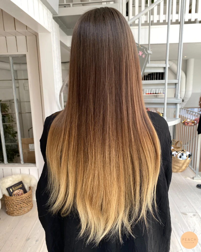 Balayage varm blond – salongsresultat av Stina Tannerstål, 20 april 2021