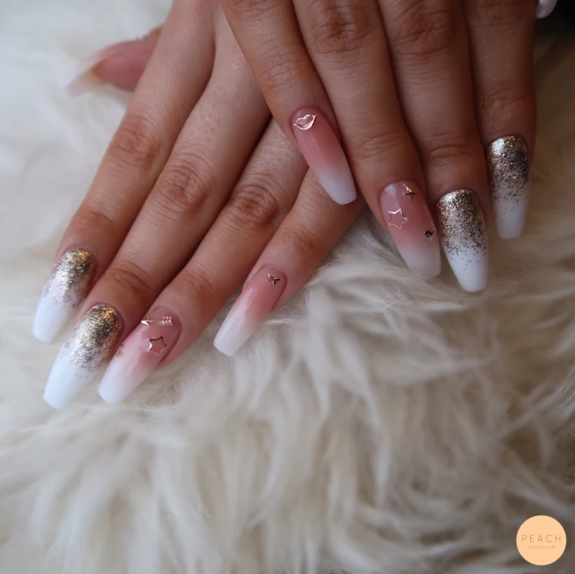 Faded french nails